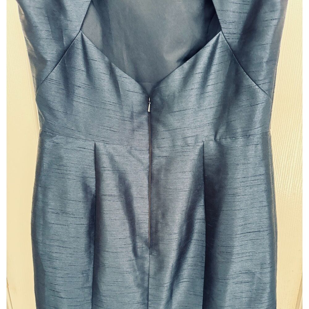 Alfred Sung Navy Maxi Formal Gown Dress Sz 10 Cutout Back Wedding Guest NWT - Picture 11 of 12